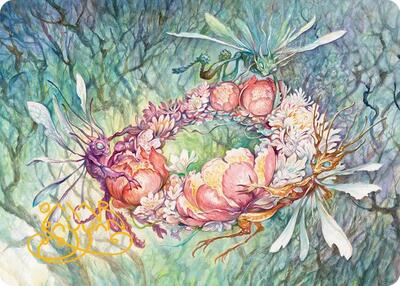Grave Venerations Art Card (Gold-Stamped Signature) card from Art Series: Lorwyn Eclipsed