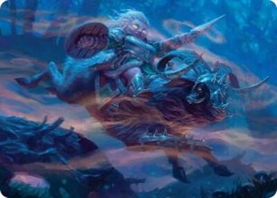 Bristlebane Outrider Art Card card from Art Series: Lorwyn Eclipsed
