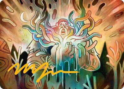 Aurora Awakener Art Card (40/54) (Gold-Stamped Signature) card from Art Series: Lorwyn Eclipsed
