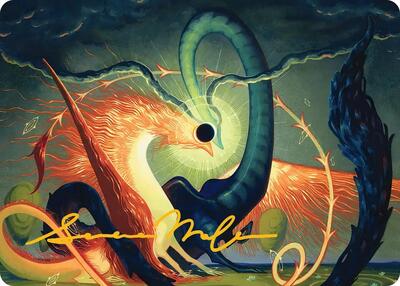 Celestial Reunion Art Card (42/54) (Gold-Stamped Signature) card from Art Series: Lorwyn Eclipsed