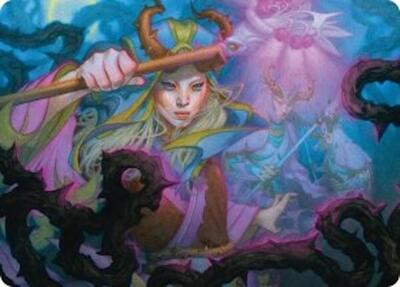Stoic Grove-Guide Art Card card from Art Series: Lorwyn Eclipsed
