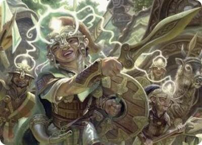 Thoughtweft Lieutenant Art Card card from Art Series: Lorwyn Eclipsed