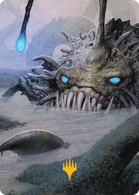 Deceit Art Card (Gold-Stamped Planeswalker Symbol) card from Art Series: Lorwyn Eclipsed