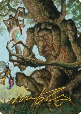 Faeburrow Elder Art Card (Gold-Stamped Signature) card from Art Series: Lorwyn Eclipsed