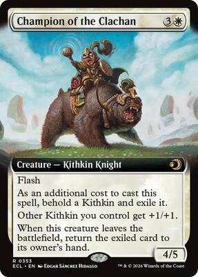 Champion of the Clachan (Extended Art) card from Lorwyn Eclipsed