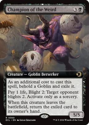 Champion of the Weird (Extended Art) card from Lorwyn Eclipsed