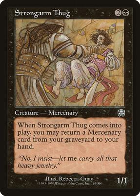 Strongarm Thug card from Mercadian Masques