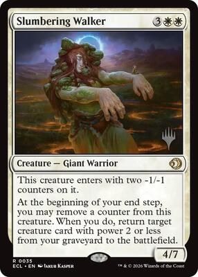 Slumbering Walker card from Promo Pack: Lorwyn Eclipsed