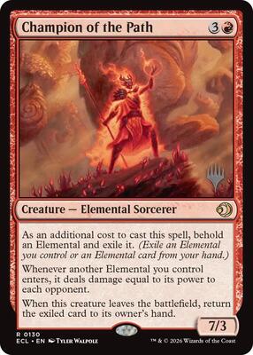 Champion of the Path card from Promo Pack: Lorwyn Eclipsed