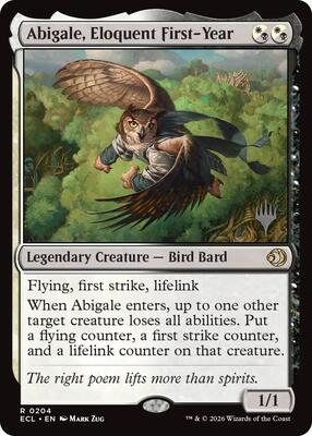 Abigale, Eloquent First-Year card from Promo Pack: Lorwyn Eclipsed
