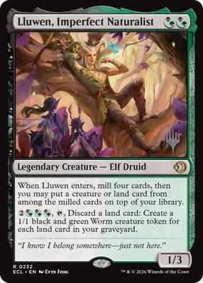 Lluwen, Imperfect Naturalist card from Promo Pack: Lorwyn Eclipsed