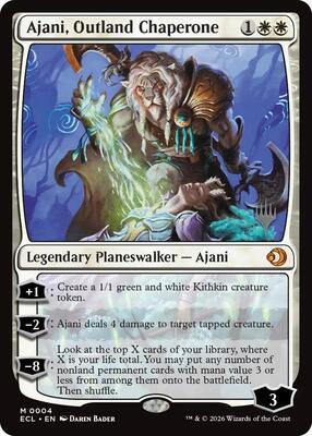 Ajani, Outland Chaperone card from Promo Pack: Lorwyn Eclipsed