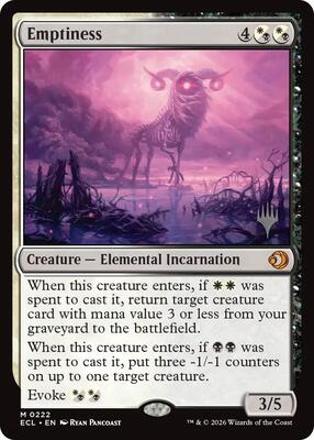 Emptiness card from Promo Pack: Lorwyn Eclipsed