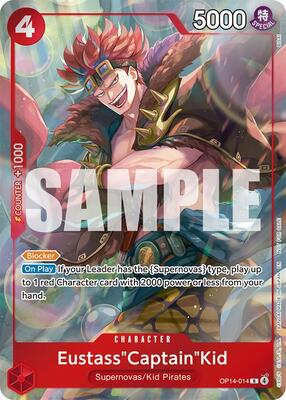 Eustass"Captain"Kid - OP14-014 (Dash Pack) card from The Azure Sea's Seven