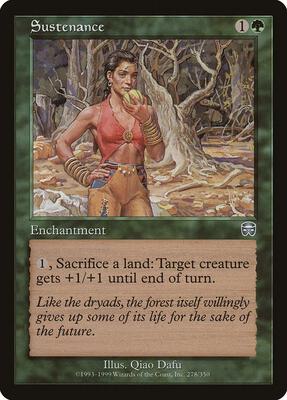 Sustenance card from Mercadian Masques