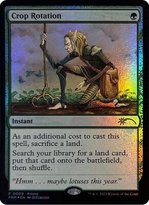 Crop Rotation (Graphic Novel Insert) card from Media Promos