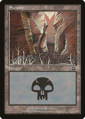 Swamp (342) card from Mercadian Masques