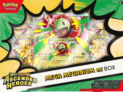 Ascended Heroes Mega Meganium ex Box card from ME: Ascended Heroes