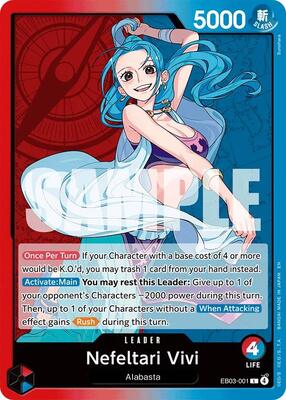 Nefeltari Vivi (001) card from Extra Booster: One Piece Heroines Edition