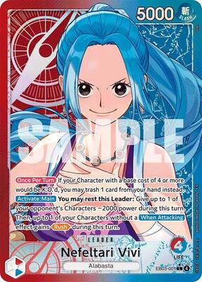 Nefeltari Vivi (001) (Alternate Art) card from Extra Booster: One Piece Heroines Edition
