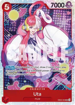 Uta (003) card from Extra Booster: One Piece Heroines Edition