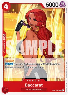 Baccarat card from Extra Booster: One Piece Heroines Edition