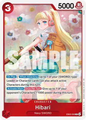 Hibari card from Extra Booster: One Piece Heroines Edition
