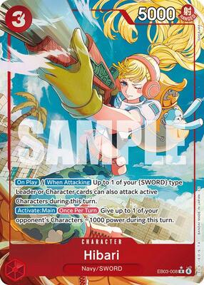 Hibari (Alternate Art) card from Extra Booster: One Piece Heroines Edition