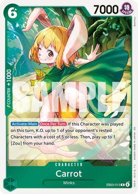 Carrot card from Extra Booster: One Piece Heroines Edition