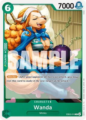 Wanda card from Extra Booster: One Piece Heroines Edition