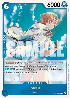 Isuka card from Extra Booster: One Piece Heroines Edition