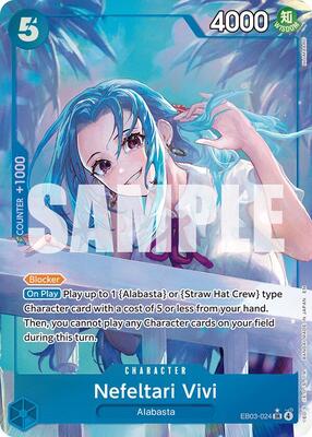 Nefeltari Vivi (024) (Alternate Art) card from Extra Booster: One Piece Heroines Edition