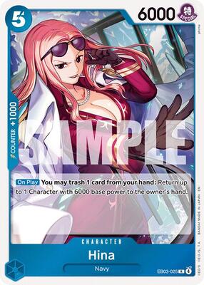 Hina card from Extra Booster: One Piece Heroines Edition