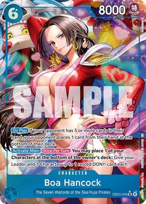 Boa Hancock (Alternate Art) card from Extra Booster: One Piece Heroines Edition