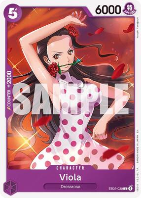 Viola card from Extra Booster: One Piece Heroines Edition