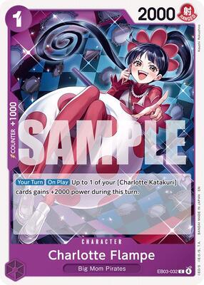 Charlotte Flampe card from Extra Booster: One Piece Heroines Edition