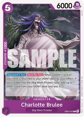 Charlotte Brulee card from Extra Booster: One Piece Heroines Edition