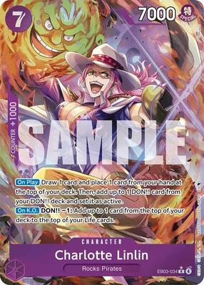 Charlotte Linlin (Alternate Art) card from Extra Booster: One Piece Heroines Edition