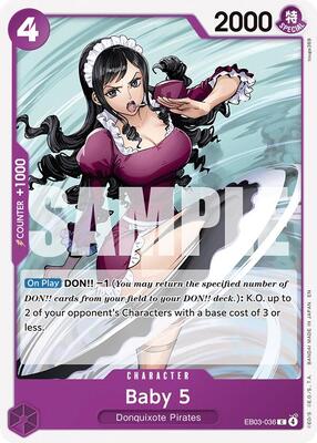 Baby 5 card from Extra Booster: One Piece Heroines Edition