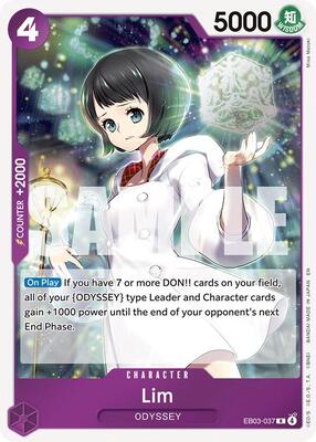 Lim card from Extra Booster: One Piece Heroines Edition