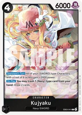 Kujyaku card from Extra Booster: One Piece Heroines Edition
