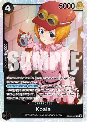 Koala card from Extra Booster: One Piece Heroines Edition