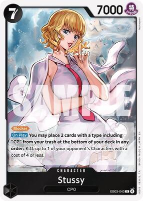 Stussy card from Extra Booster: One Piece Heroines Edition