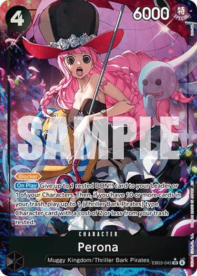 Perona (045) (Alternate Art) card from Extra Booster: One Piece Heroines Edition