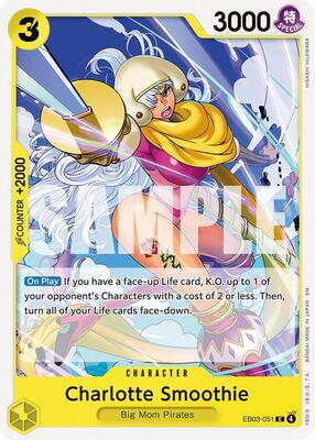 Charlotte Smoothie card from Extra Booster: One Piece Heroines Edition
