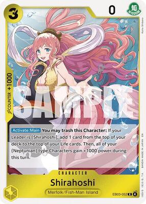 Shirahoshi card from Extra Booster: One Piece Heroines Edition