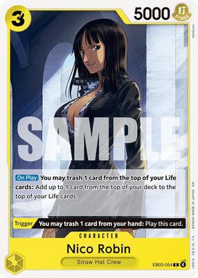 Nico Robin (054) card from Extra Booster: One Piece Heroines Edition