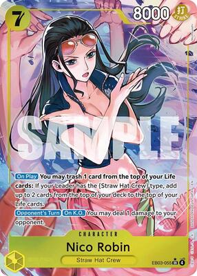 Nico Robin (055) (Alternate Art) card from Extra Booster: One Piece Heroines Edition