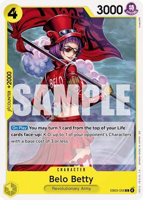 Belo Betty card from Extra Booster: One Piece Heroines Edition