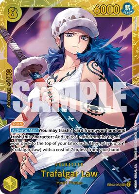 Trafalgar Law card from Extra Booster: One Piece Heroines Edition